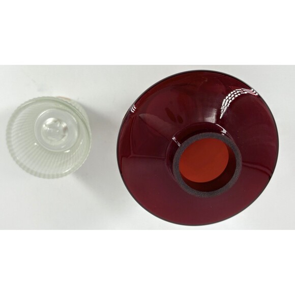 Per Lütken for Holmegaard. A rare 16 cm "Hygge" lamps for candles in red - Picture 7 of 7